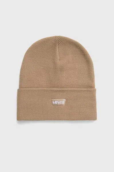 Čepice Levi's béžová barva, D5459.0009-36