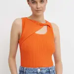 Top Dkny dámský, oranžová barva, P4BSAN40