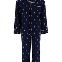 Dětské bavlněné pyžamo Polo Ralph Lauren tmavomodrá barva, 3P0150