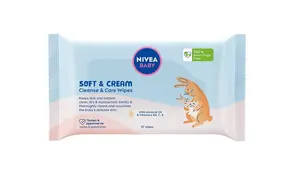 Nivea baby Soft & Cream čisticí ubrousky 57 ks