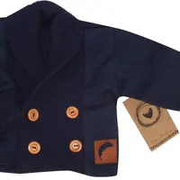 Z&Z Pletený elegantní svetřík s knoflíčky Boy, granátový vel.  68