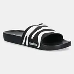 Pantofle Melissa MELISSA ANIMAL PRINT SLIDE AD dámské, černá barva, M 36097.BG889