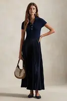 Šaty Polo Ralph Lauren modrá barva, midi, 211959913