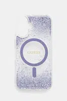 Obal na telefon Guess iPhone 16 fialová barva, GUHMP16SRGRGEU