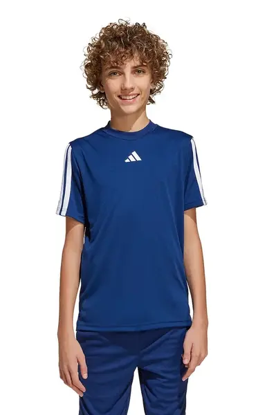 Dětské tričko adidas tmavomodrá barva, s aplikací, JJ1035