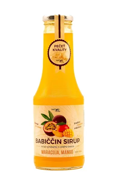 Nature Notea Babiččin sirup ovocný Maracuja a mango 500 ml