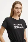 Tričko Guess černá barva, W5RI19 I3Z14