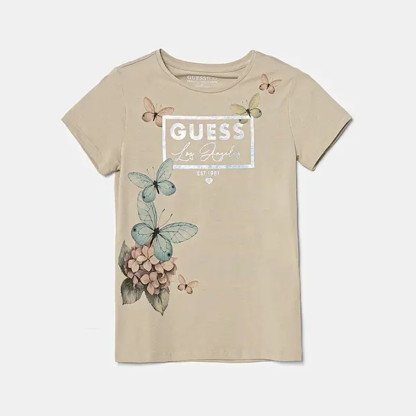 Dětské tričko Guess šedá barva, J5RI33 K6YW4