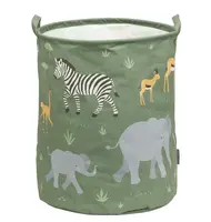 A Little Lovely Company úložný koš na hračky - zvířata ze savany