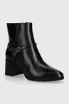 Kožené kotníkové boty Calvin Klein ANKLE BOOT 55 W/HW LTH