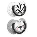 LOVI Salt & Pepper Dudlík silikonový dynamický 6-18m 2 ks