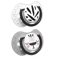 LOVI Salt & Pepper Dudlík silikonový dynamický 6-18m 2 ks
