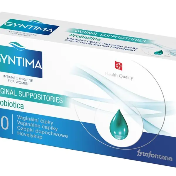 Gyntima Probiotica vaginální čípky 10 ks
