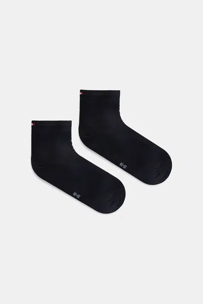 Ponožky Tommy Hilfiger 2-pack dámské, tmavomodrá barva, 373001001