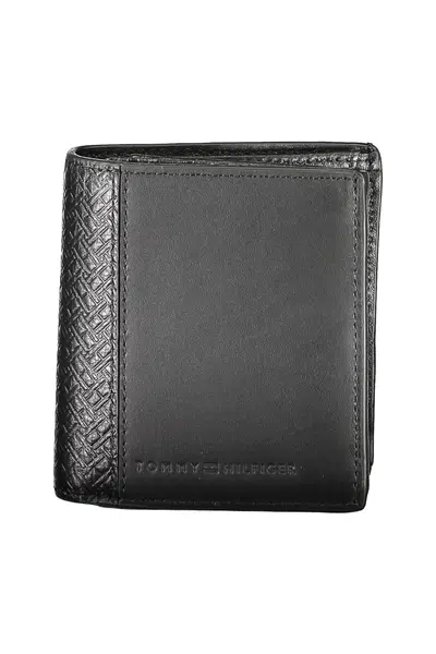 TOMMY HILFIGER BLACK MEN'S WALLET