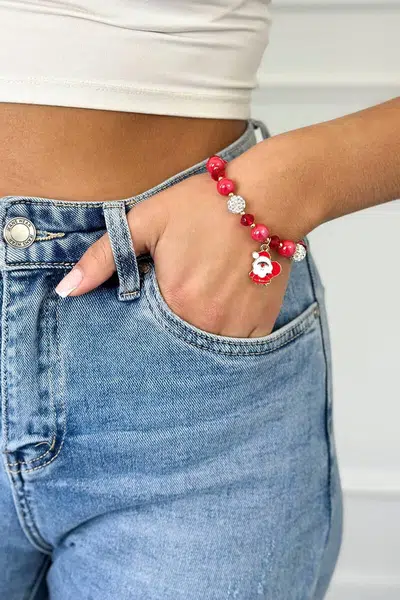 Santa Claus Christmas bracelet with bag