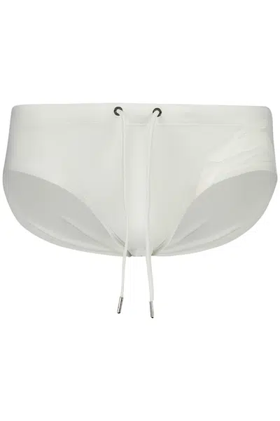 TRUSSARDI SWIMSUIT MEN'S BOTTOM WHITE