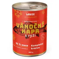 LOUIE konzerva pro psy Vánoční kapr 400 g