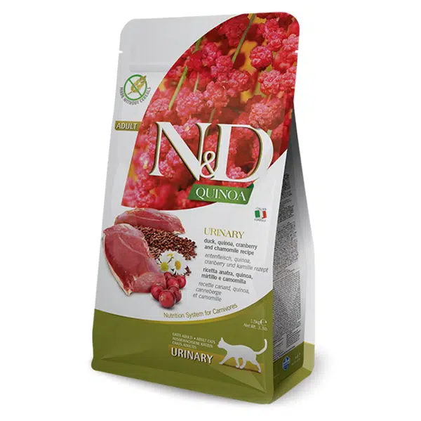 N&D Quinoa Urinary Duck & Cranberry pro kočky 1,5 kg