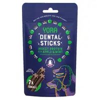 YORA dentální tyčinky z hmyzu jablko a máta pro psy S 56 g