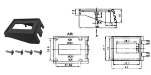 Přepínač kolébkový     plastový kryt