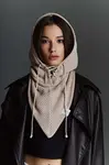 LE SH KA headwear  Kukla  Beige Balaclava