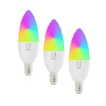 Smart LED žárovka E14 6W RGB+CCT IMMAX NEO 07716C WiFi Tuya sada 3ks