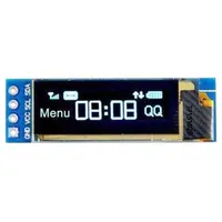Displej OLED 0,91", 128x32 znaky, IIC/I2C, 4piny, bílý