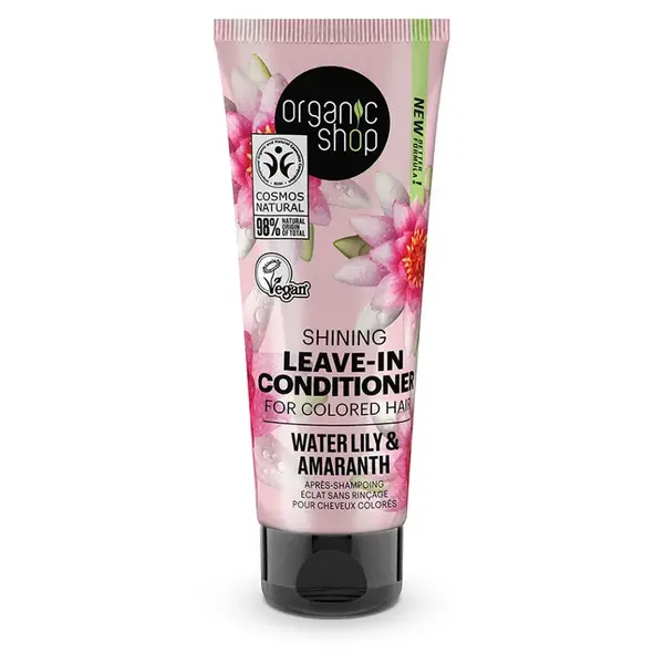 ORGANIC SHOP Rozjasňující bezoplachový kondicionér pro barvené vlasy Leknín a amarant 75 ml