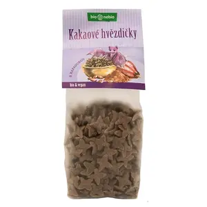 BIO NEBIO Kakaové hvězdičky s Rapadurou BIO 150 g