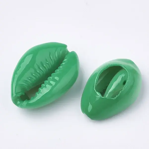 Spray Paint Cowrie Shell Beads