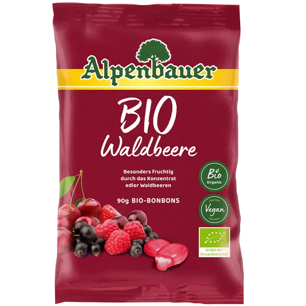 ALPENBAUER Přírodní bonbóny lesní plody BIO 90 g