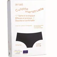 ANAÉ BY ECODIS Menstruační kalhotky Panty na střední menstruaci černé M
