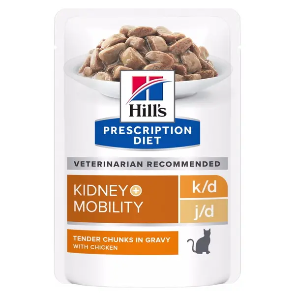 HILL'S Prescription Diet k/d + Mobility kapsička pro kočky 12 x 85 g