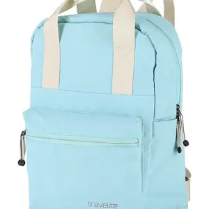 Městský batoh Travelite Basics Canvas Backpack Light blue