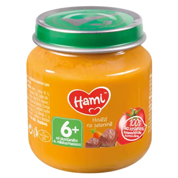 HAMI Hovězí na zelenině od 6.měsíce 125 g