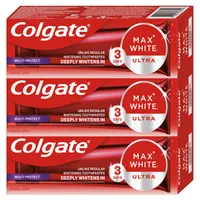 COLGATE Max White Zubní pasta Ultra Multiprotect bělicí 3 x 50 ml