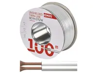 Dvojlinka nestíněná 2x0,75mm bílá EMOS S8271 100m