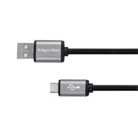 Kabel KRUGER & MATZ KM1240 Basic USB/USB-C 1,8m Black