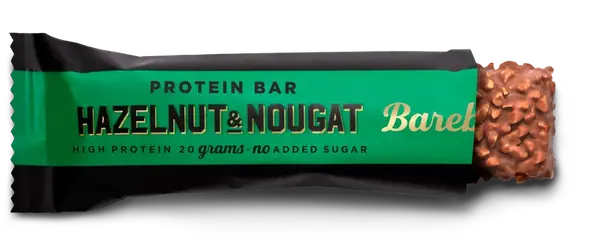 BAREBELLS PROTEIN BAR HAZELNUT NOUGAT 55G
