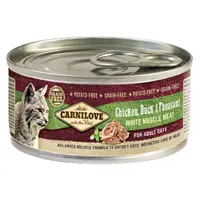 CARNILOVE Cat chicken duck & pheasant konzerva pro kočky 100 g