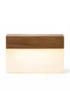 Gingko Design  lampička LED z ořechového dřeva 8 x 2,5 x 6,6 cm