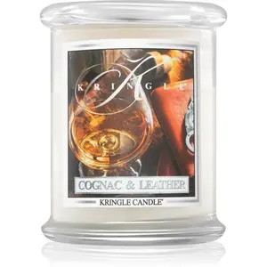 Kringle Candle Brandy & Leather vonná svíčka 411 g