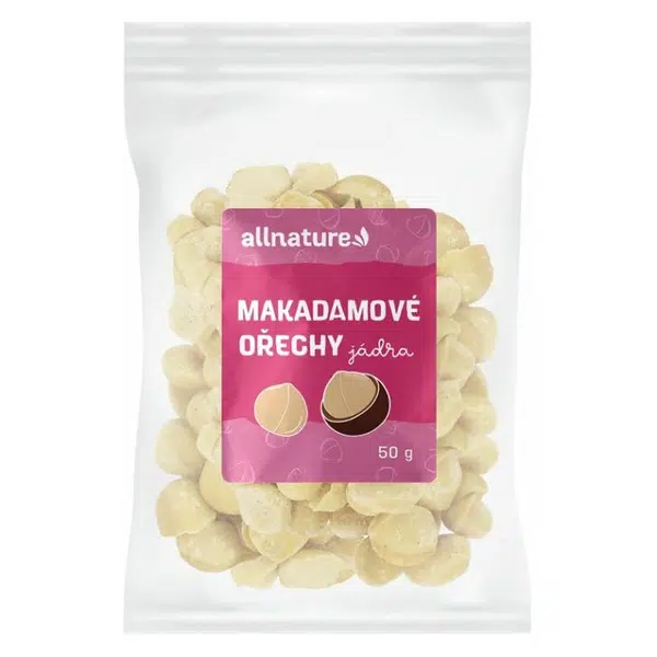 ALLNATURE Makadamové ořechy jádra 50 g