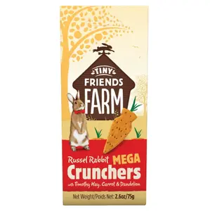 SUPREME Tiny Friends Farm Mega Crunchers seno, mrkva a púpava 75 g