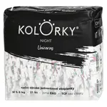 KOLORKY NIGHT Nočné jednorazové EKO plienky M (5-8 kg) 21 kusov