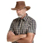 Bushman Pánsky a dámsky klobúk Rancher, tmavohnedý M