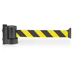 Bariérová páska s magnetickou nástěnnou kazetou a deskou, žlutočerná