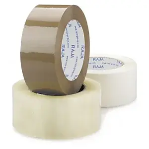 36 x Tichá lepicí PP páska 50mm, návin 66m, průmyslová, hnědá, tloušťka 60µm | RAJA