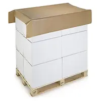 28 x Papírová ochranná fólie na palety 1400 x 1600 mm, hnědá, perforovaná, počet dílů v roli 115 | RAJA